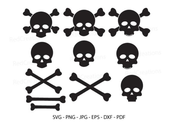 Download Bundle Skull and Cross Bones Clipart - Skull Collection