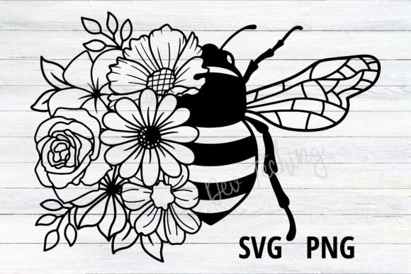 Download Flower Bee SVG - Bee svg Collection