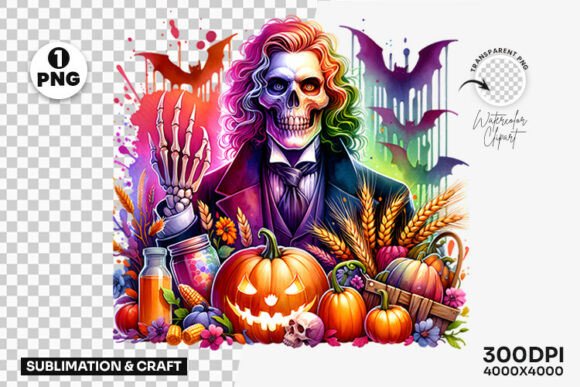 Download Halloween Skeleton Sublimation Clipart - Clipart Collection