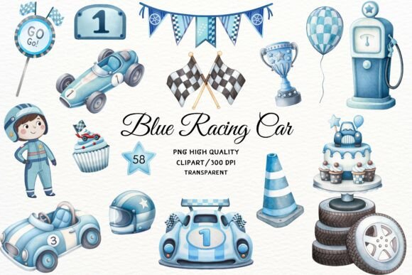 Download Watercolor Race Car Clipart 58 PNG - Clipart Collection