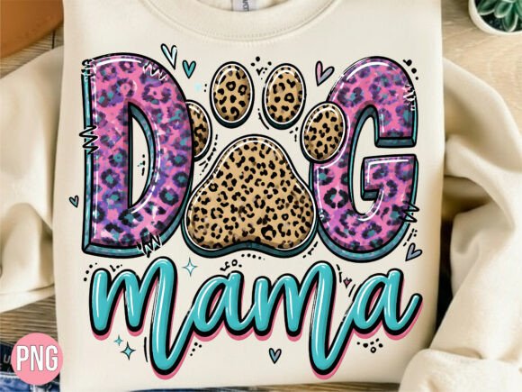 Download Leopard Paw Dog Mama PNG T-Shirt - Dog mama png Collection