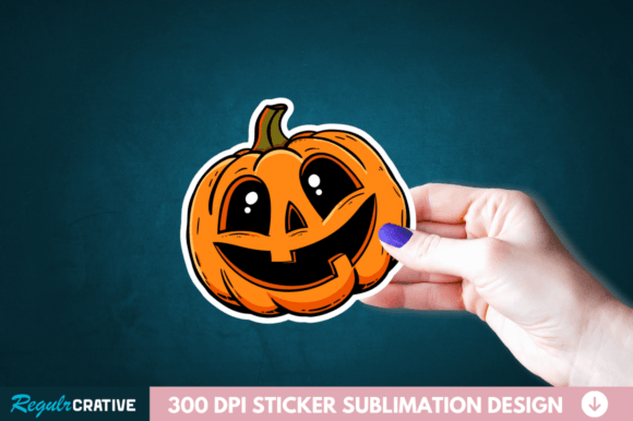 Download Cute Halloween Pumpkin Stickers Clipart - Clipart Collection