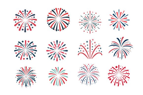 Download 4th of July Fireworks Vector Clipart Set - Clipart Collection