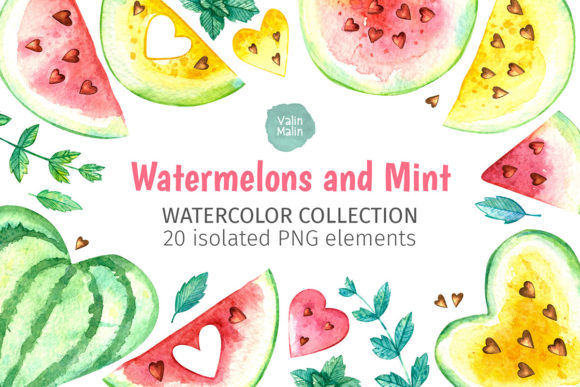 Download Watermelon - Watercolor Clipart - Clipart Collection