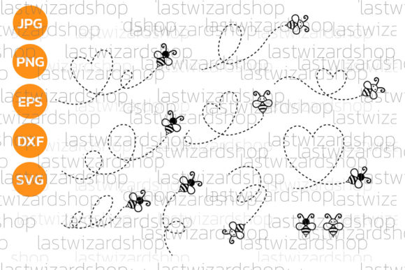 Download Flying Bee Svg, Bee Path Bundle Svg - Bee svg Collection