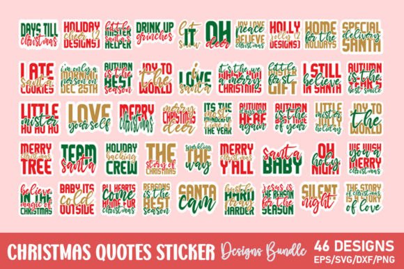Download Christmas Quotes Sticker Bundle - Premium Resources
