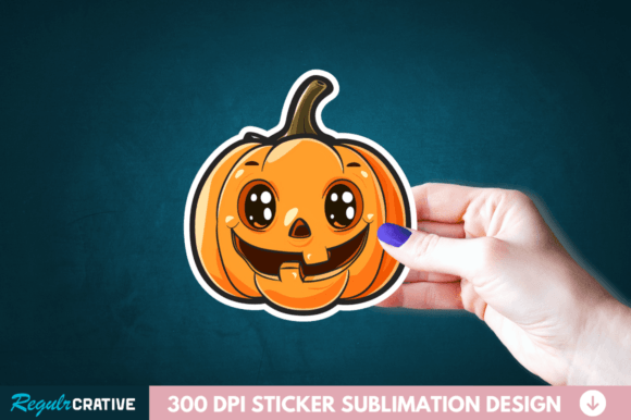 Download Cute Halloween Pumpkin Stickers Clipart - Clipart Collection