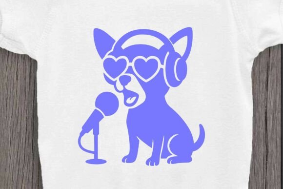 Download Singer Chihuahua SVG Clipart Silhouette - Clipart Collection