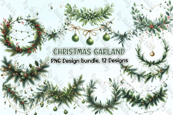 Download Christmas Garland Clipart PNG - Clipart Collection