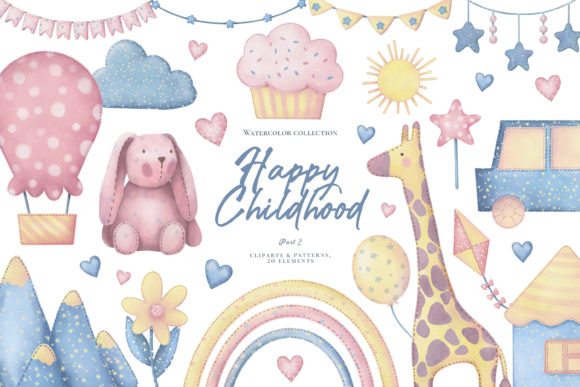 Download Happy Childhood. Cliparts &amp; Patterns.PNG - Clipart Collection