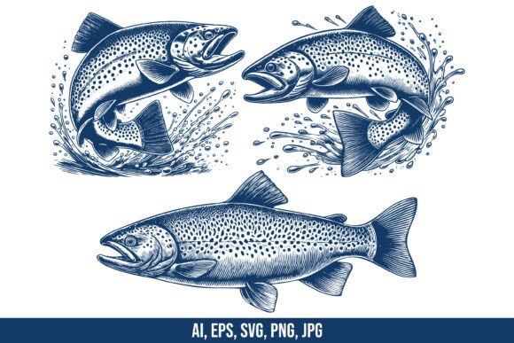 Download Trout Fish Vector Clipart - Clipart Collection
