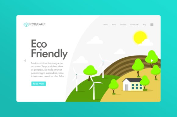 Download Website Illustration - Eco Friendly - Premium Resources