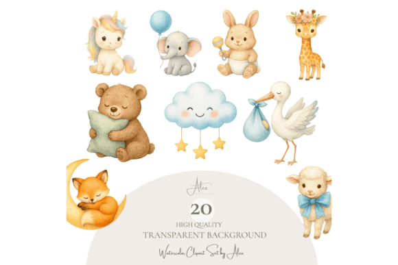Download Baby Shower Clipart Animals - Clipart Collection